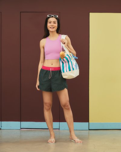 Swim & Gym Active Crop Top (Built-in Bra)