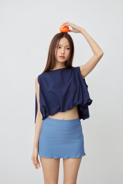 Balloon Hem Pumpkin Top