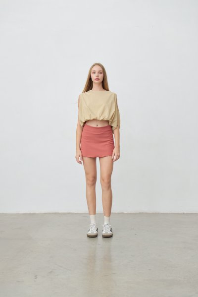 Balloon Hem Pumpkin Top