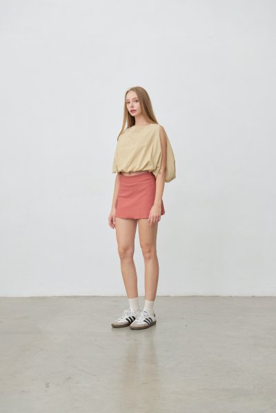 Balloon Hem Pumpkin Top