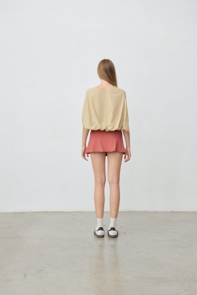 Balloon Hem Pumpkin Top