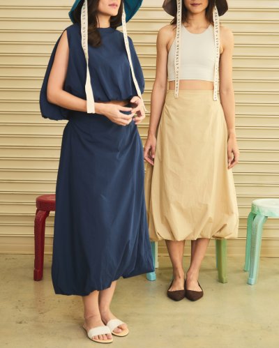 Balloon Hem Pumpkin Skirt