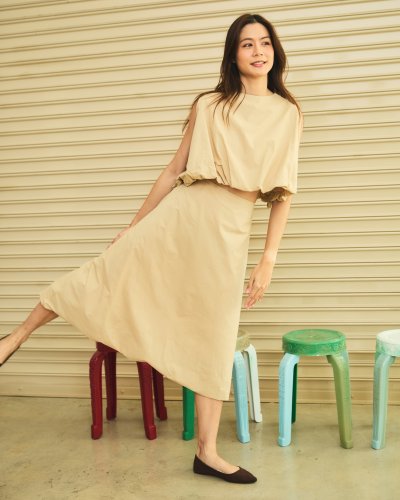 Balloon Hem Pumpkin Skirt