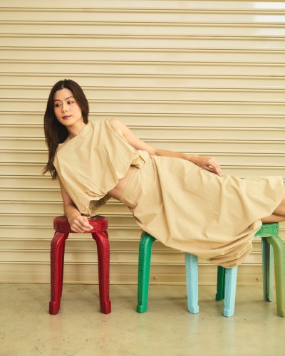 Balloon Hem Pumpkin Skirt