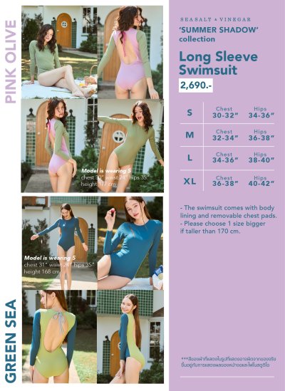 Summer Colors Long Sleeve Swimsuit