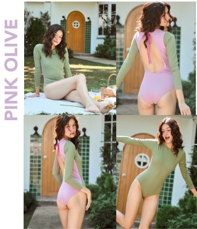 Summer Colors Long Sleeve Swimsuit