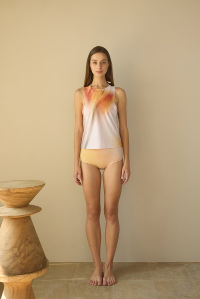 Twin Flowers - 3-Piece Swimsuit Set