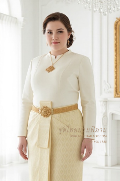 ชุดไทยบรมพิมาน สีทอง (TB 029)