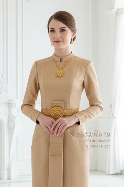 ชุดไทยบรมพิมาน สีโอล์ดโรส (TB 027)
