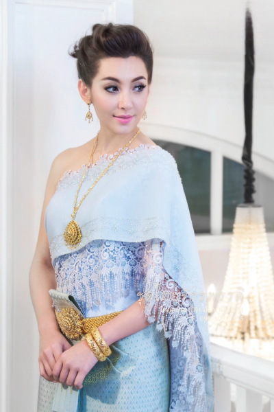 ชุดไทยจักรพรรดิ สีฟ้าเงิน (TCP 002)