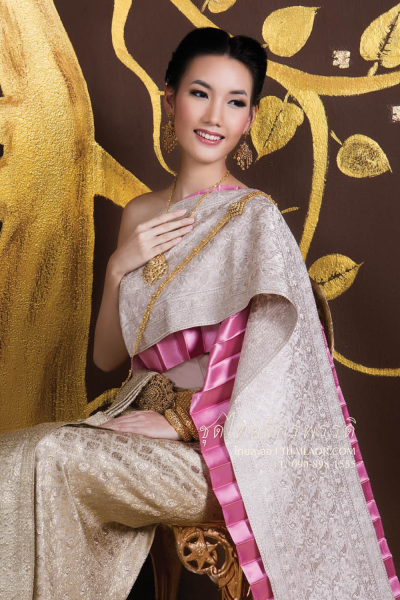 ชุดไทยจักรพรรดิ สีกลีบบัว (TCP 015)