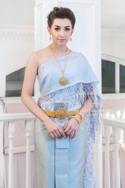 ชุดไทยจักรพรรดิ สีฟ้าเงิน (TCP 002)