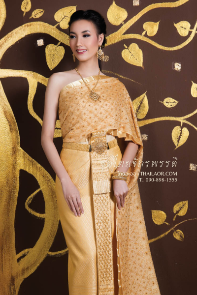 ชุดไทยจักรพรรดิ สีทอง (TCP 014)