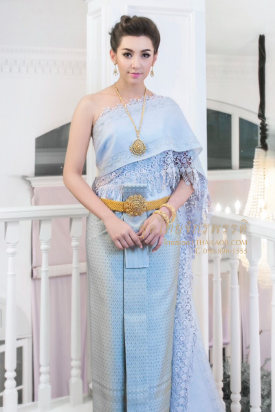 ชุดไทยจักรพรรดิ สีฟ้าเงิน (TCP 002)