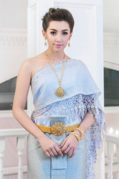 ชุดไทยจักรพรรดิ สีฟ้าเงิน (TCP 002)