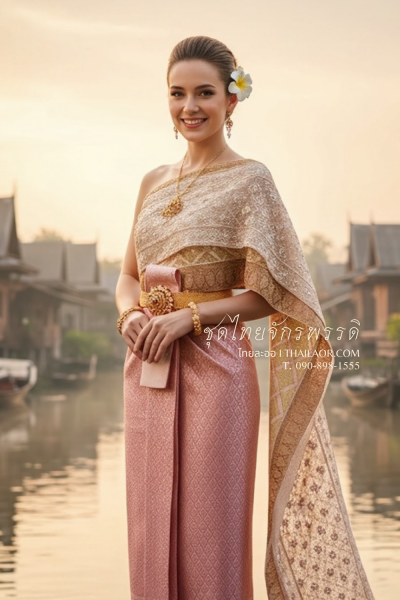 ชุดไทยจักรพรรดิ สีชมพู (TCP 009)
