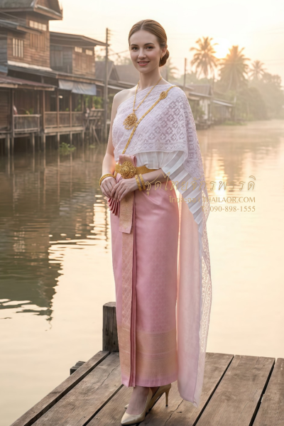 ชุดไทยจักรพรรดิ สีชมพู (TCP 023)