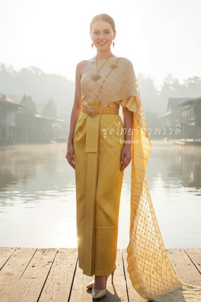ชุดไทยจักรพรรดิ สีทองอร่าม (TCP 003)