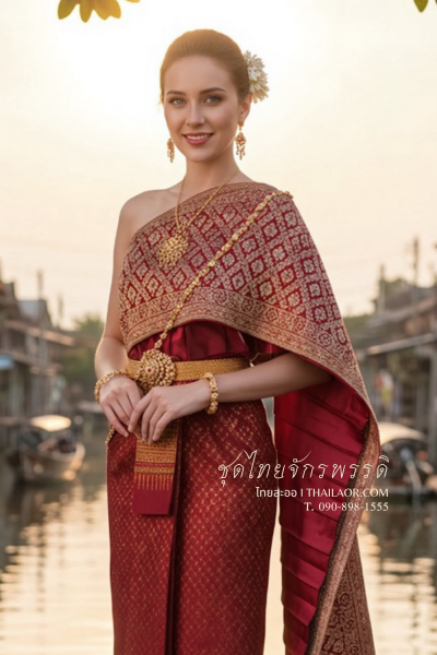 ชุดไทยจักรพรรดิ สีแดง (TCP 027)