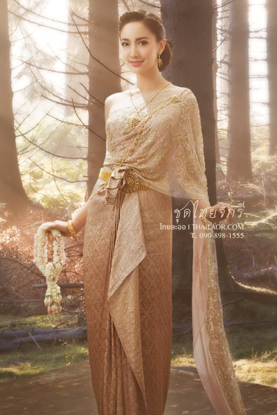 ชุดไทยจักรี สีกลีบบัว (TCK 003)