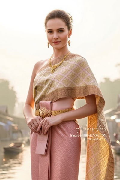 ชุดไทยจักรี สีชมพู (TCK 013)