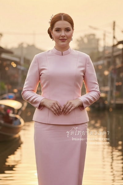 ชุดไทยจิตรลดา สีชมพู (TC 014)