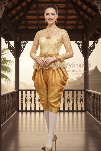 ชุดไทยรัชกาลที่ 5 สีทอง (TRF 010)