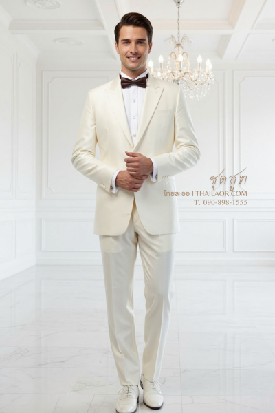 ชุดสูท สีครีมงาช้าง (SU 010)