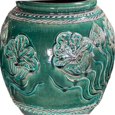 Classic Lotus Pattern Jar