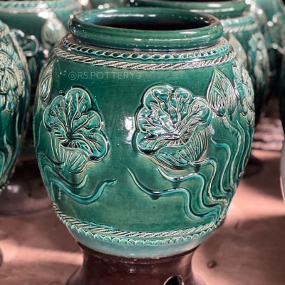Classic Lotus Pattern Jar