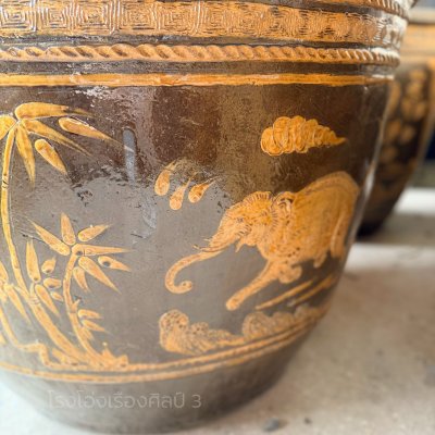 Antique  lotus basin