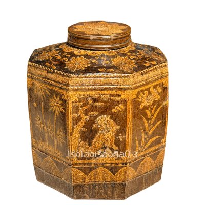 Octagonal chinese antiq jar