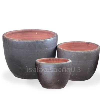 Egg-shaped plant pot