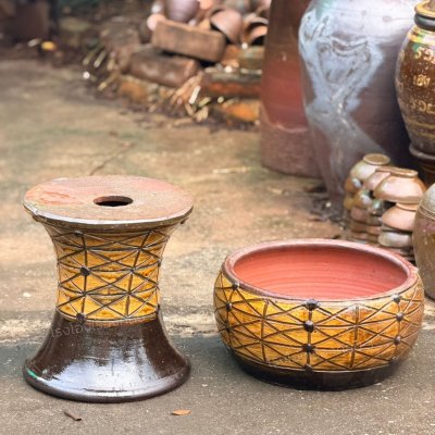 Cut-Rim Plant Pot Special Pattern