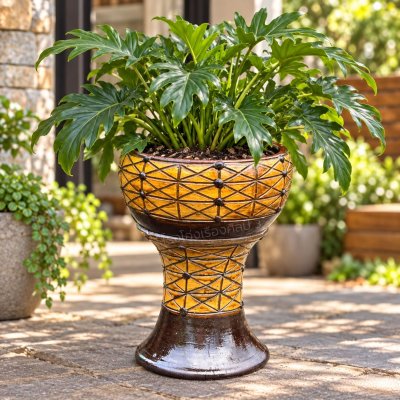 Cut-Rim Plant Pot Special Pattern