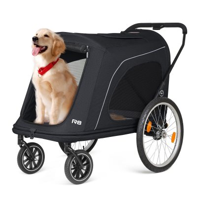 Beberoad R8 Large pet stroller 4 wheels- Black