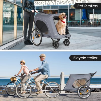 Beberoad R8 Large pet stroller 4 wheels- Grey Beberoad R8 Large pet stroller 4 wheels- Grey