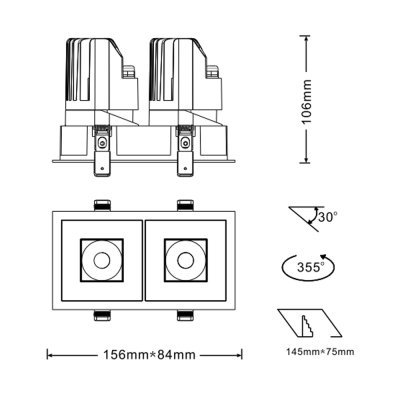K-LICHT-DOWNLIGHT-DL227-B