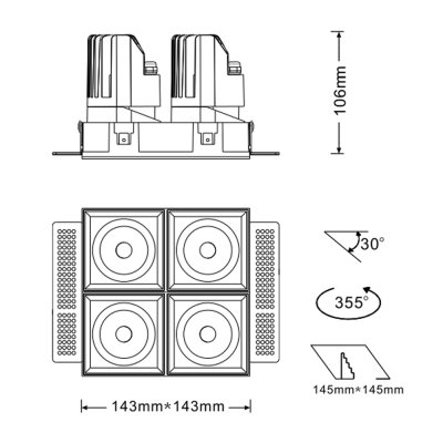 K-LICHT-DOWNLIGHT-DL241SN-B