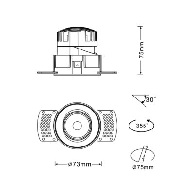 K-LICHT-DOWNLIGHT-DL302N-A