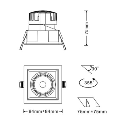 K-LICHT-DOWNLIGHT-DL302S-A