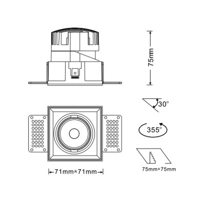 K-LICHT-DOWNLIGHT-DL302SN-A