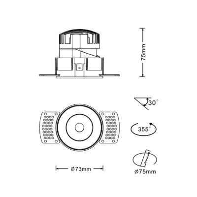 K-LICHT-DOWNLIGHT-DL201N-A