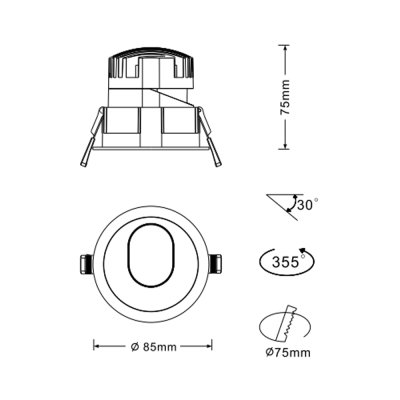 K-LICHT-DOWNLIGHT-DL206-A