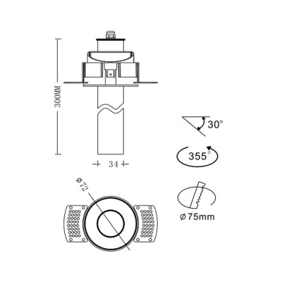 K-LICHT-DOWNLIGHT-DL203N