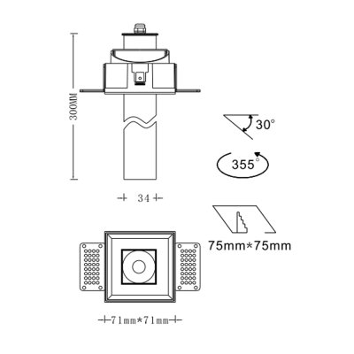 K-LICHT-DOWNLIGHT-DL203SN