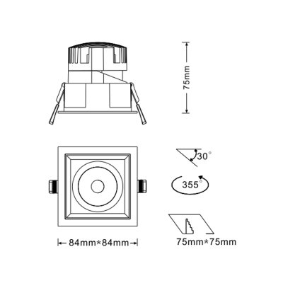 K-LICHT-DOWNLIGHT-DL201S-A
