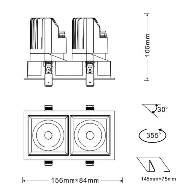 K-LICHT-DOWNLIGHT-DL221-B