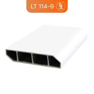 114-9 สีขาวเงา | LT by COTTO บัวเชิงผนัง PVC สูง 7.5 ซม. ยาว 3 เมตร