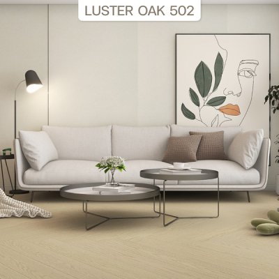 502 | LT by COTTO กระเบื้องยางลายก้างปลา สี LUSTER OAK หนา 7.0 มม. รุ่น Herringbone